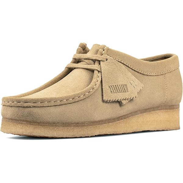 Amazon.com | Clarks Men's Wallabee Loafer, Maple Suede Weave, 9