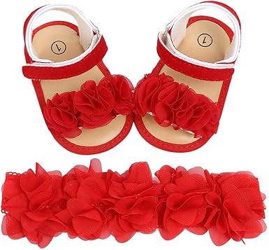 Infant girl red sandals Clearance