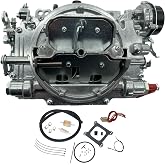 Trucktok 1806 4 BBL Carburetor Replacement for Thunder AVS Electric Choke | Replacement for Thunder AVS Carburetor 650 CFM Satin Finish Square Bore(Electric Choke)