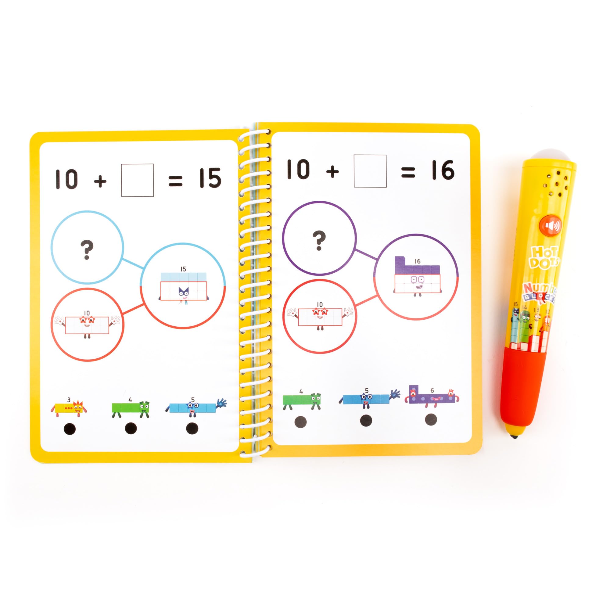 Educational Insights Hot Dots Numberblocks Workbook Numbers 11-20 with Interactive Pen - Learning Activities for Kids Ages 5+, Kindergarten Must Haves