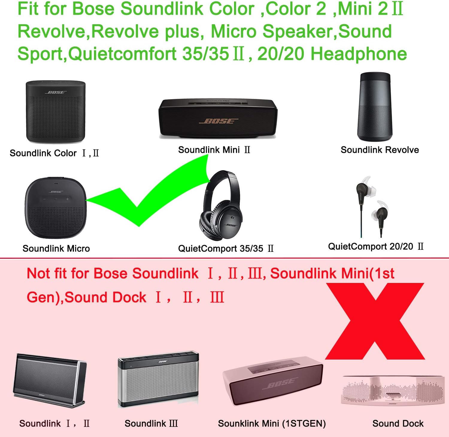 Amazon Com Ac Adapter Charger Fit For Bose Soundlink Color Color 2 Ii Mini 2 Ii Revolve Revolve Plus Micro Bluetooth Speaker Soundsport Quietcomfort 35 35 Ii Headphones Power Supply Cord Electronics