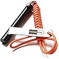 FERROFIRE Classic Heavy-Duty Super-Duty Ferro Rod Fire Starter with Premium Ferrocerium Rod Superb Carbon Alloy Steel Striker 550 Paracord Lanyard Handle for Camping Emergency Survival Hiking BBQ EDC