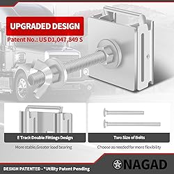 E-Track Spare Tire Mount Holder, Silver Upgraded E