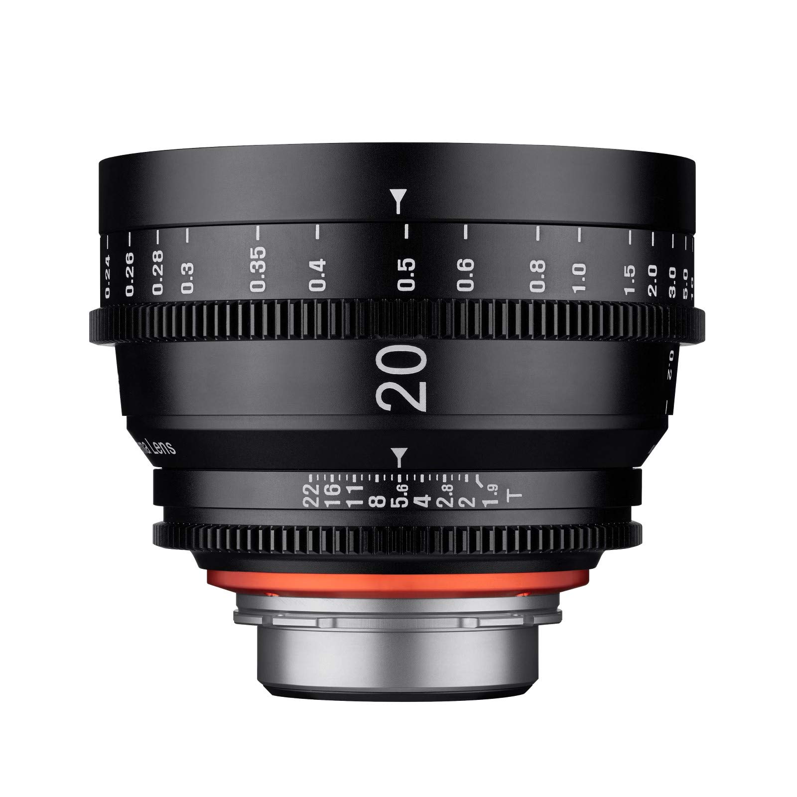 Samyang XEEN 20 mm T1.9 MILC/SLR Ultra-Wide Lens Black – Camera Lenses and Filters (MILC/SLR, Ultra-Wide Lens, 0.2 m, Sony E, 2 cm, APS-C, Full Frame, Micro Four Thirds)