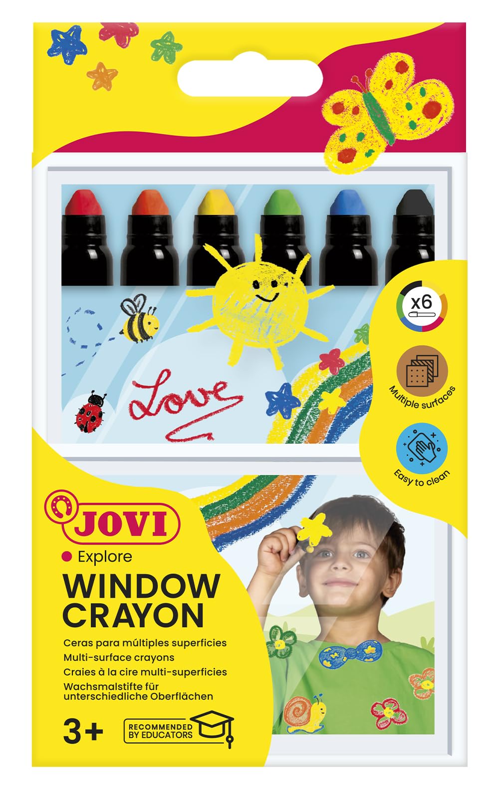 Jovi 1906 – Case with 6 Wax Crayons for Glass and Ceramic.