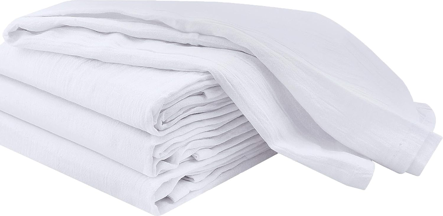 Utopia Kitchen Flour Sack Dish Towels, 12 Pack Cotton Kitchen Towels - 28 x 28 Inches: Home & Kitchen