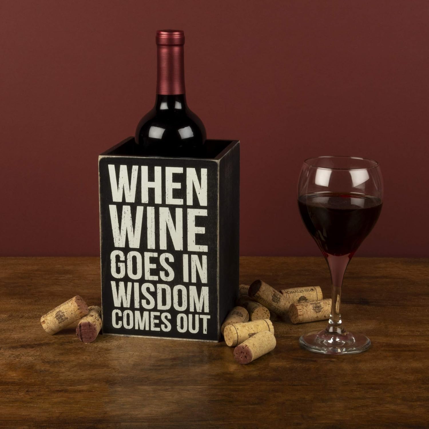 Primitives by Kathy LOL Made You Smile Silly Socks, Bring More Wine: Home & Kitchen