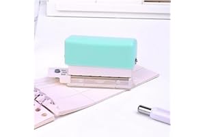 SVICCOOKQ Mini Binding Machine, 6 Hole Manual Binding Machine,Cinch Book Binding Machine for A4 30 Holes B5 26 Holes A5 20 Holes.Easy to Add or Remove Papers