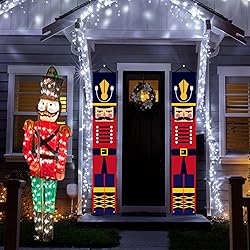Nutcracker Christmas Banners Front Porch