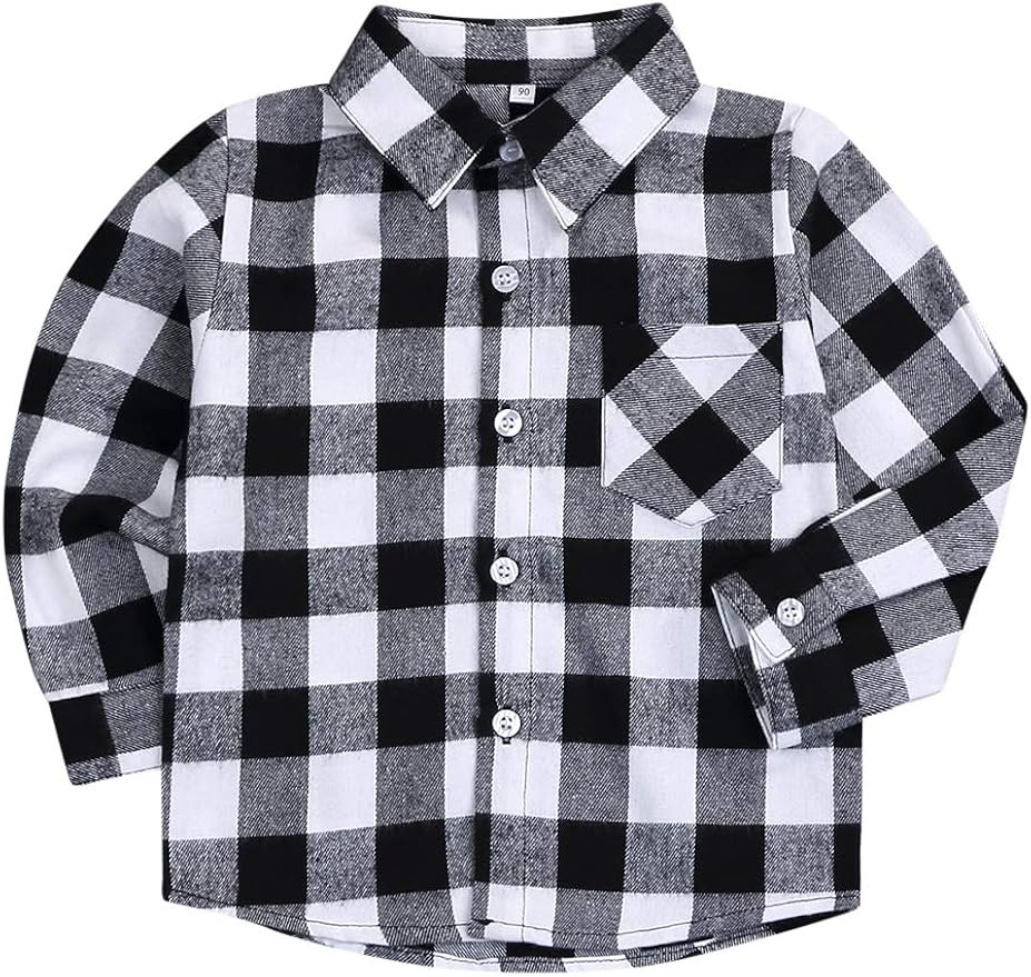 baby boy flannel outfit