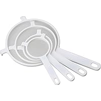 Harold Import Company Double-Ear Fine Strainer Set, Nylon Mesh, Set of 4