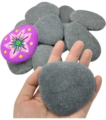 Ou Trouver Des Galets A Peindre,10pcs Pierres Plates à Peindre,Bricolage Créatif Cailloux,DIY Peintes Rocher,Galets Naturels,Galets Décoratifs Ronds,Galets Peints à Main Pour Dessin Peintes Peinture Sur Galets Enfants
