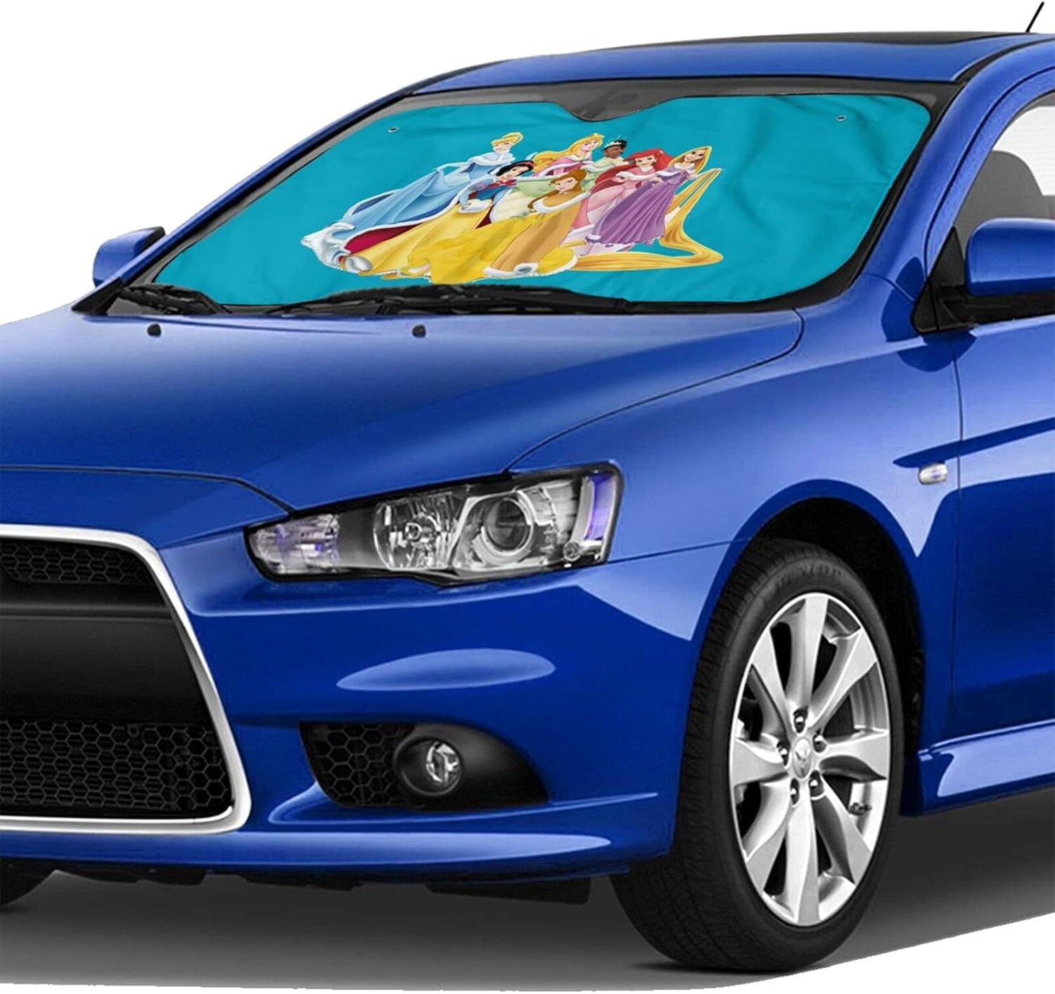 Amazon 車用サンシェードディズニー プリンセス 1 車のフロントガラスのサンバイザー 日よけ 紫外線 カッ Suv 軽自動車 汎用70 130cm 簡単吸盤取付 便利な収納 折りたたみ可能 サンシェード 車 バイク