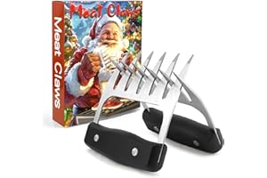 CHFFCUH Meat Shredder Claws, Christmas Stocking Stuffers Meat Claw Stainless Steel Meat Shredder Claws Pulled Pork Claw for Shredding Handing Carving Shredding Meat BBQ Smoker Grilling Accessories for Men Dad