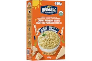 Lundberg Organic Creamy Parmesan Risotto Seasoned Rice - Regenerative Organic Certified Arborio Rice & Seasoning Mix, Gluten 