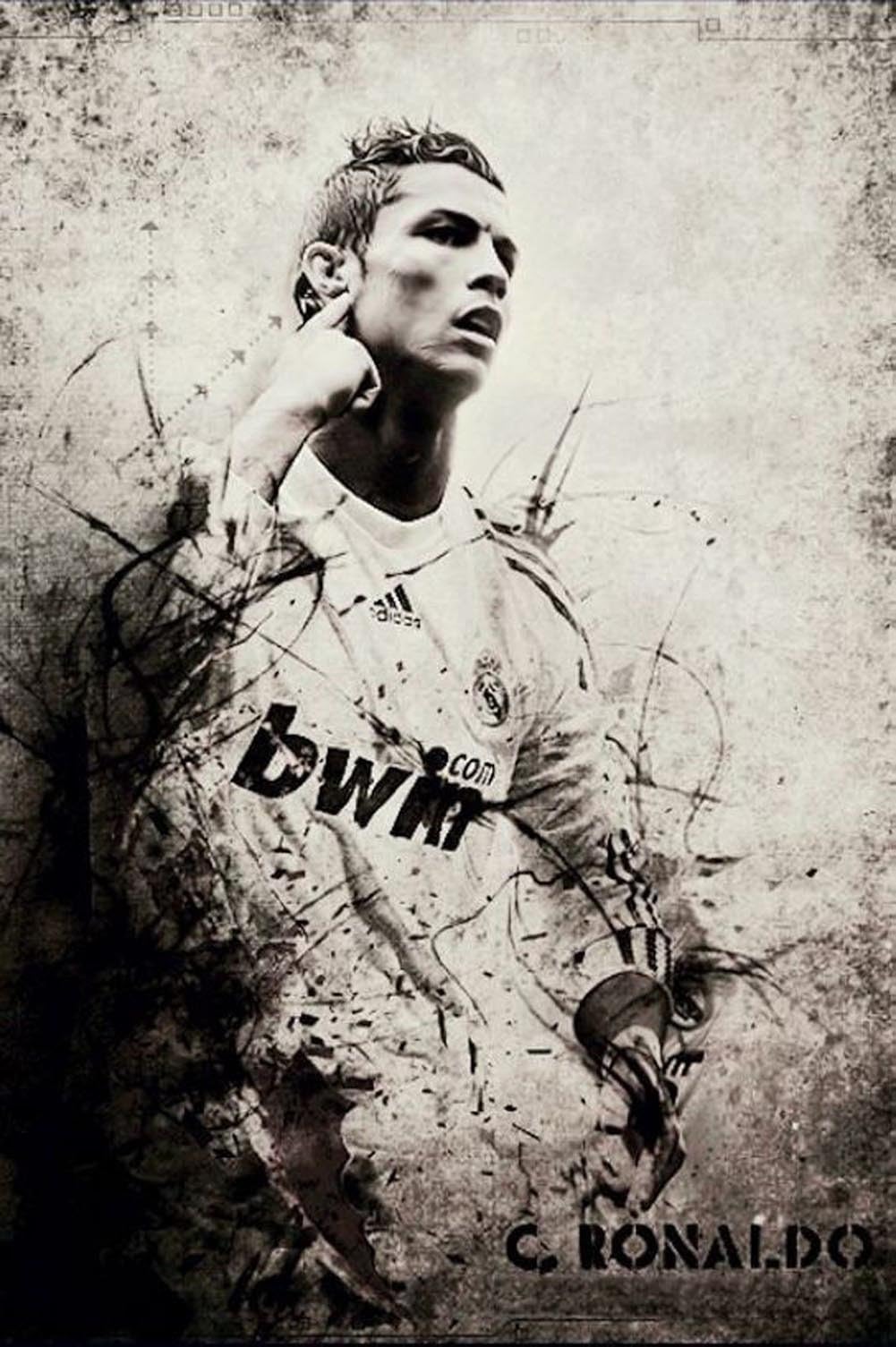 bribase shop Cristiano Ronaldo Poster 36 inch x 24 inch