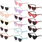 Kingdder 16 Pack Heart Sunglasses Bachelorette Bride Vintage retro Rimmed Heart Sunglasses for Women Wedding Party