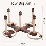 Jaques of London Original Compact Garden Quoits Luxury Set - Family Fun view 2