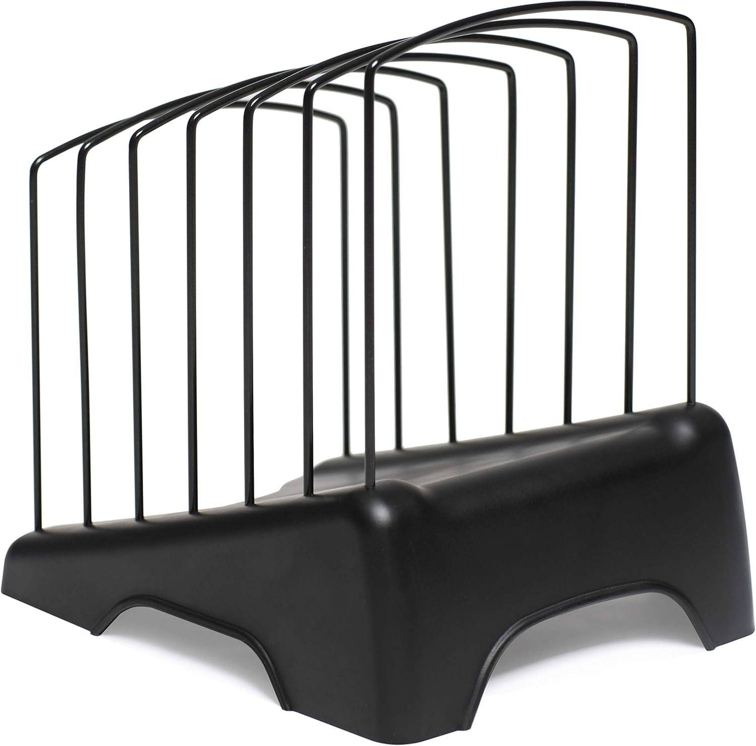 Eco-Tidy, Step File Organizer Rack, Six Section Step Up Increasing in Height, Rubber Feet, Easy Handles : Office Products