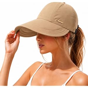 Wide Brim Sun Visor Hat for Women, Women's Wide Brim Sun Visor Hat | This sun visor hat features a wide brim to shade the fac