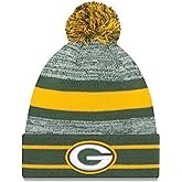 New Era Unisex-Adult NFL Official Sport Knit Classic Cuffed Knit Pom Beanie Hat