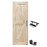 S&Z TOPHAND 32 in. x 80 in. Barn Door, 24-54in