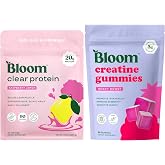 Bloom Raspberry Lemonade Clear Protein and Creatine Gummies Bundle