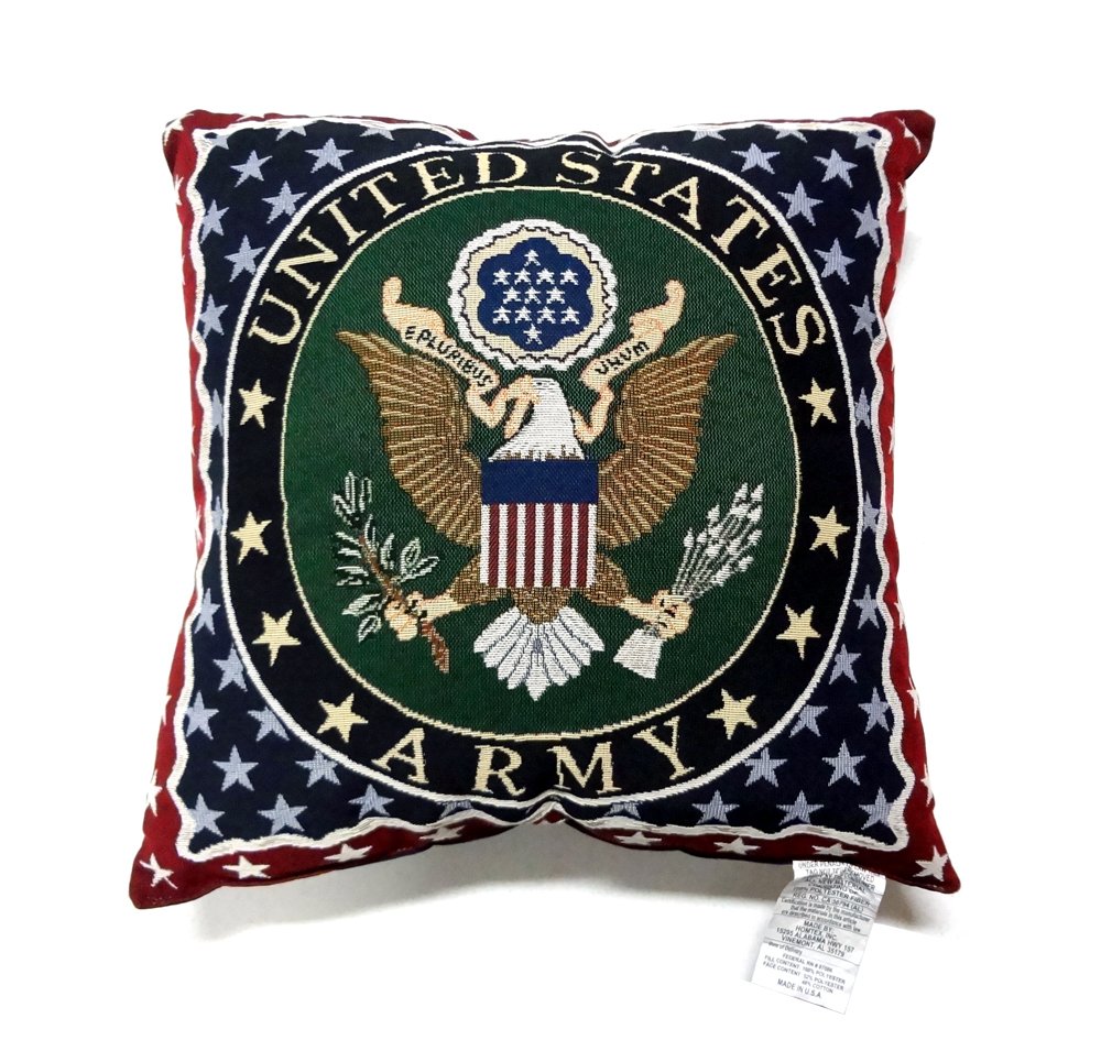 Simply Home U.S. Army Tapestry Throw Pillow (P3146)