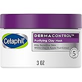 Cetaphil Clay Mask, DermaControl Purifying Clay Face Mask with Bentonite Clay for Blackheads and Pores, Designed for Oily, Sensitive Skin, 3 Oz