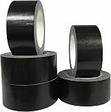 5 Pack Black Duct Tape 50mm x 27.4m Heavy Duty Waterproof