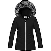 WULFUL Girl’s Winter Parka Coat Long Hooded Waterproof Warm Fleece Puffer Jacket