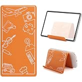 Ranjaner Airplane Phone Holder Flexible Foldable Flight Phone Stand, Orange | Phone Holder for Plane, Desk, Portable Travel Essential Accessories Hands-Free Phone Mount for Most Smartphones and Tablets