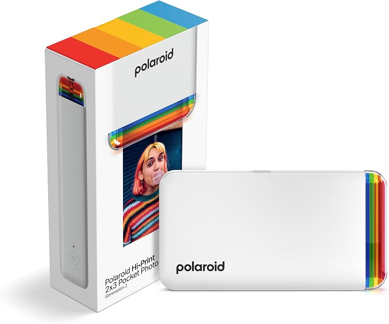 Polaroid Hi-Print 2nd Gen Bluetooth Pocket Photo Printer 2x3 White
