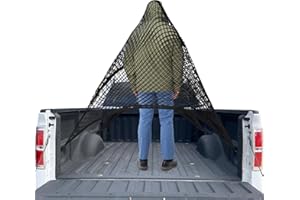 Cargo Net for Pickup Truck Bed, Double-Layer Elastic Cargo Net Stretchable Mesh Organizer for Pickup, Suitable for Daily Ligh