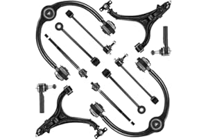 AEAGLE 12pcs Front Upper & Lower Control Arms w/Ball Joint + Sway Bars + Tie Rods for Jeep Commander 06-10, Grand Cherokee 05-10, Suspension Kit K620188 MS25170 MS25171 ES80644 ES80643 EV80782 K80861 K80468