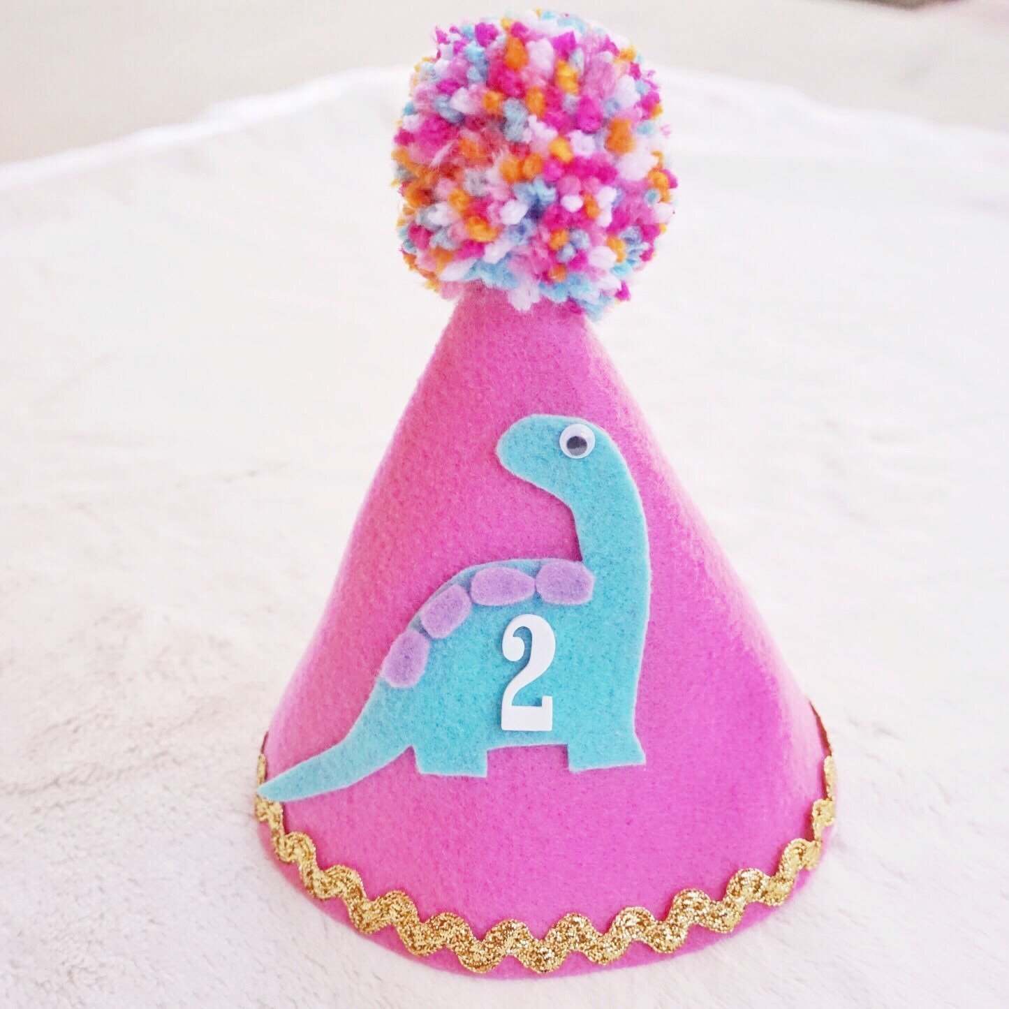 Dinosaur Hat Dinosaur Birthday Birthday Hat First Birthday Dinosaur Birthday