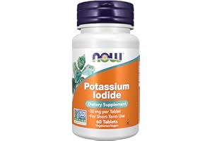 NOW Foods Supplements, Potassium Iodide 30 mg, Non-GMO Project Verified, Dietary Supplement, 60 Tablets