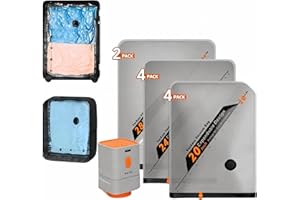 Vacuum Storage Bags, Reusable Space Saver Bags with Wireless Electric Air Pump for Clothes,Travel (10 pcs)