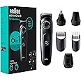 Braun All-in-One Style Kit Series 3 3460, 6-in-1 Trimmer for Men with Beard Trimmer, Ear & Nose Trimmer, Hair Clippers & More, Ultra-Sharp Blade, 40 Length Settings, Washable