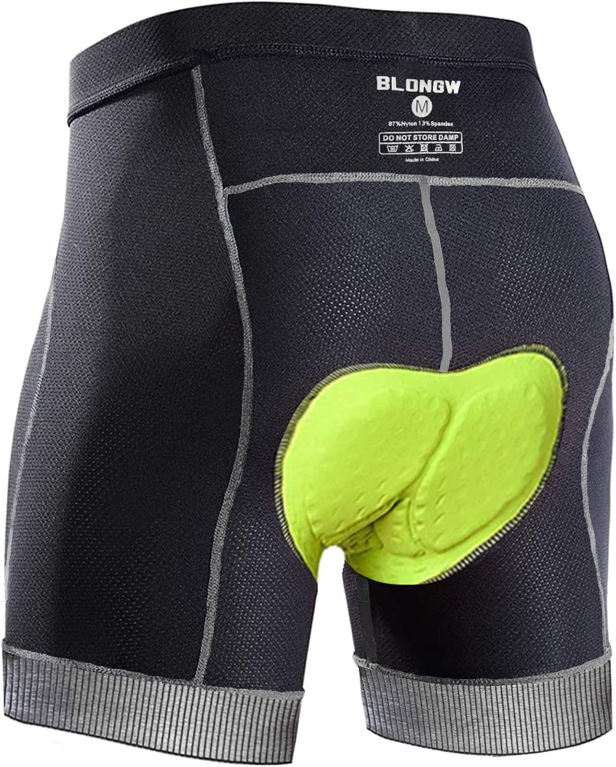 Men's Cycling Shorts 4D Padded Bike Shorts Pants Bike Bicycle MTB Liner Shorts with Anti-Slip Leg Grips: Clothing
