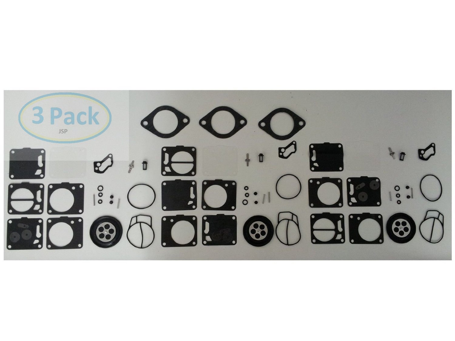 Amazon.com: Polaris Triple Carb kit with base Gaskets Carburetor 3240128 SL  SLT SLX 650 750 780 slt: Automotive