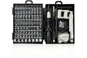 BOROLA 115-in-1 Precision Screwdriver Set, Magnetic Repair Tool Kit with Connecting Rod & Extension Bar for Cell Phone Comput