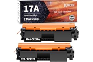 2PK [Latest Chip] CF217A 17A Black Toner Cartridge Replacement for HP 17A CF217A M102w Toner Work with Laserjet Pro M102w M13