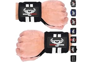 BEAST RAGE® Wrist Wraps for Weightlifting Adjustable Lifting Straps & Wrist Straps with Thumb Loop for Enhanced Gym Support, Wrist Support for Powerlifting, Bodybuilding and Gym workout