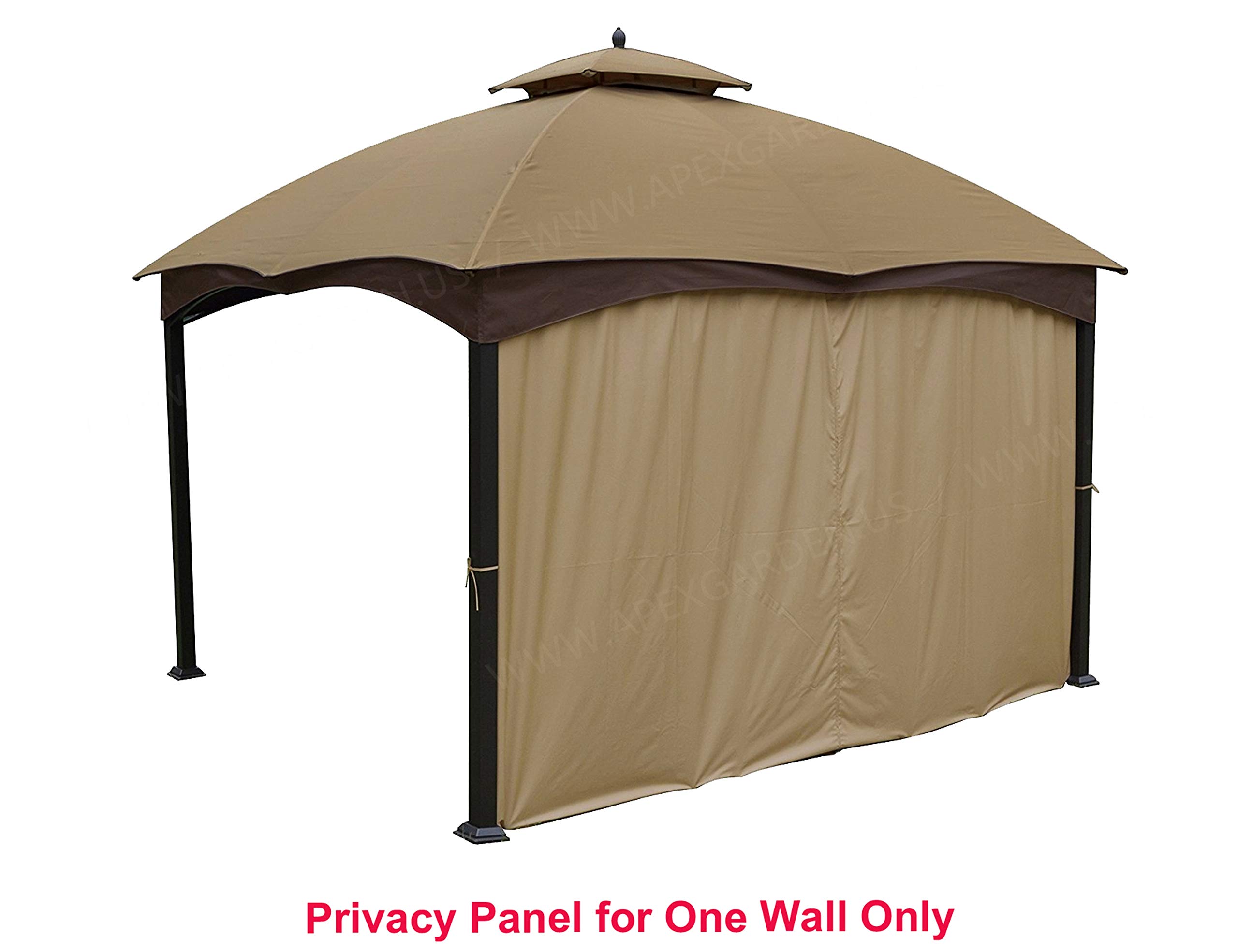APEX GARDEN Universal 12' Privacy Panel Curtain for 10' and 12' Gazebo
