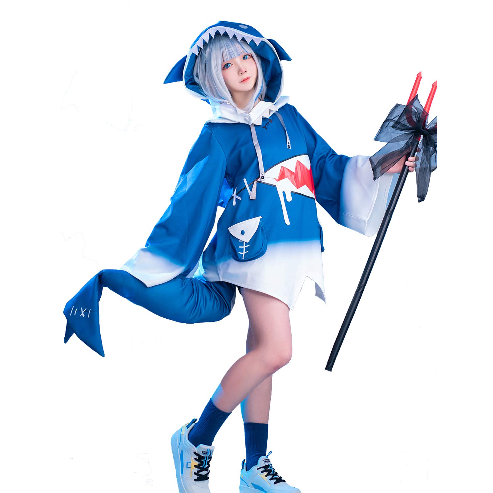 Mua Nuoqi Gawr Gura Cosplay Costume Gawr Gura Shark Hoodie Jacket