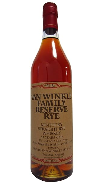 Van Winkle Family Reserve 13 Years Handmade Limited Straight Rye Whiskey - eine Whiskey-Legende von Pappy Van Winkles Private