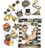 60th Birthday Photo Booth Props, LMSHOWOWO