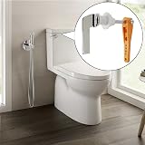Casoter Toilet Cistern Lever Handle Chrome Alloy Replacement Metal Flush view 4