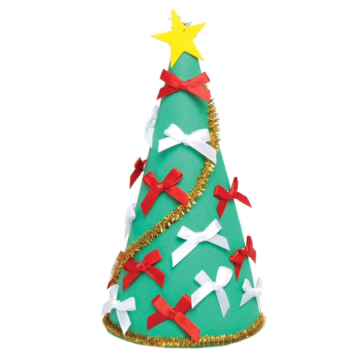 Baker Ross AX298 Christmas Self Adhesive Ribbon Bows - Pack of 72, Christmas Bows, Great Ribbons for Crafting for Kids Arts and Crafts - Image 5